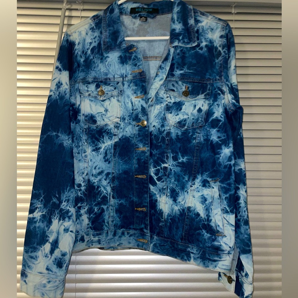 Medium retro Tie dye jean jacket